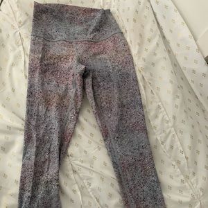 full length lululemon leggings, fun, high waisted